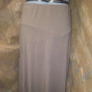 J. Jill Stretch Brown asymmetrical Skirt Soft EUC Women’s Size 14